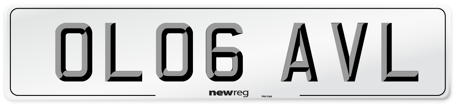 OL06 AVL Number Plate from New Reg